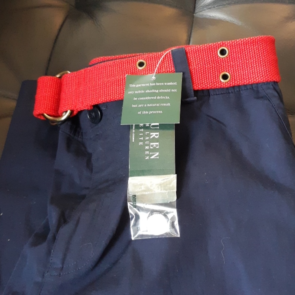 Ralph Lauren navy lightweight cotton pant 12P